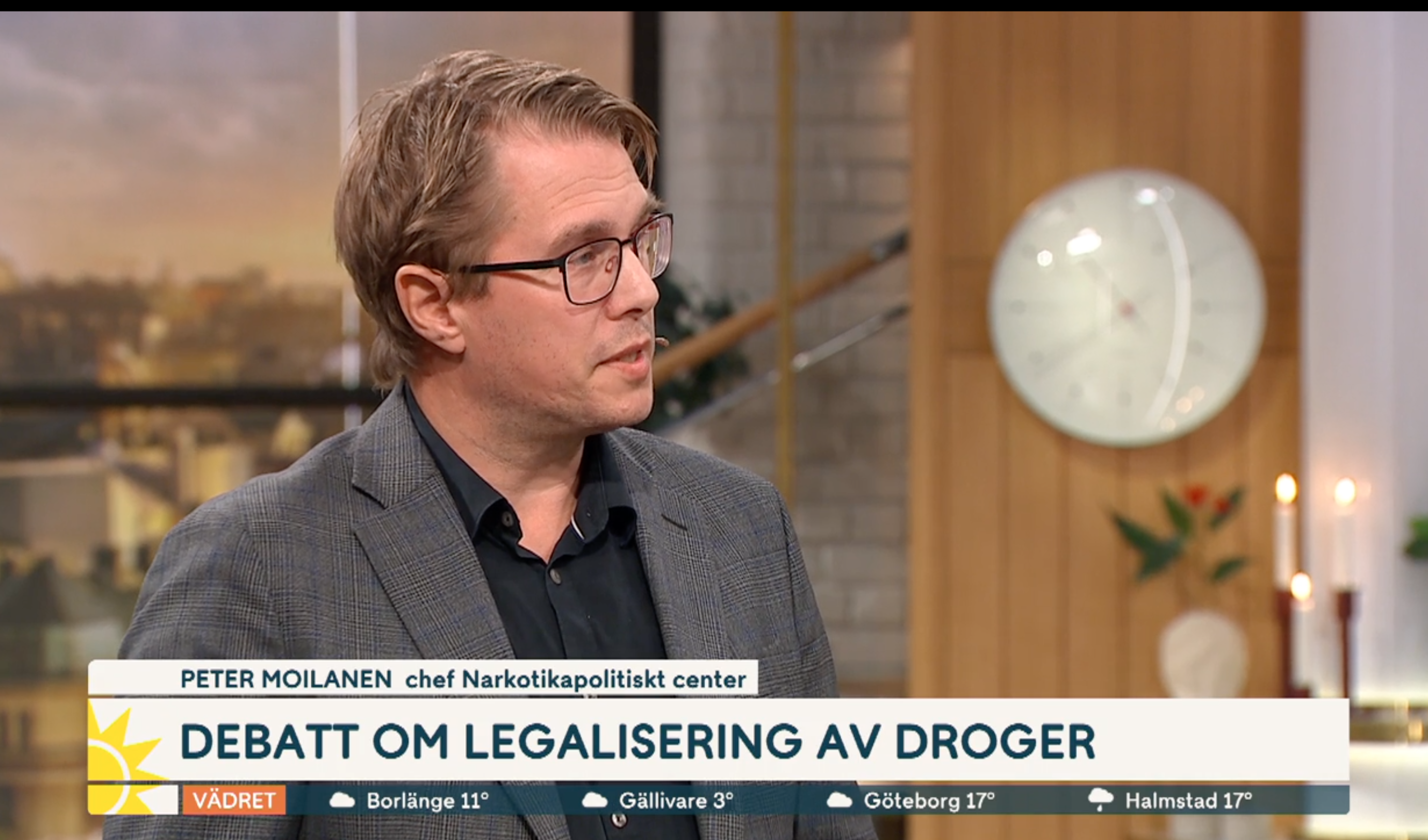TV4 Nyhetsmorgon: Debatt om legalisering